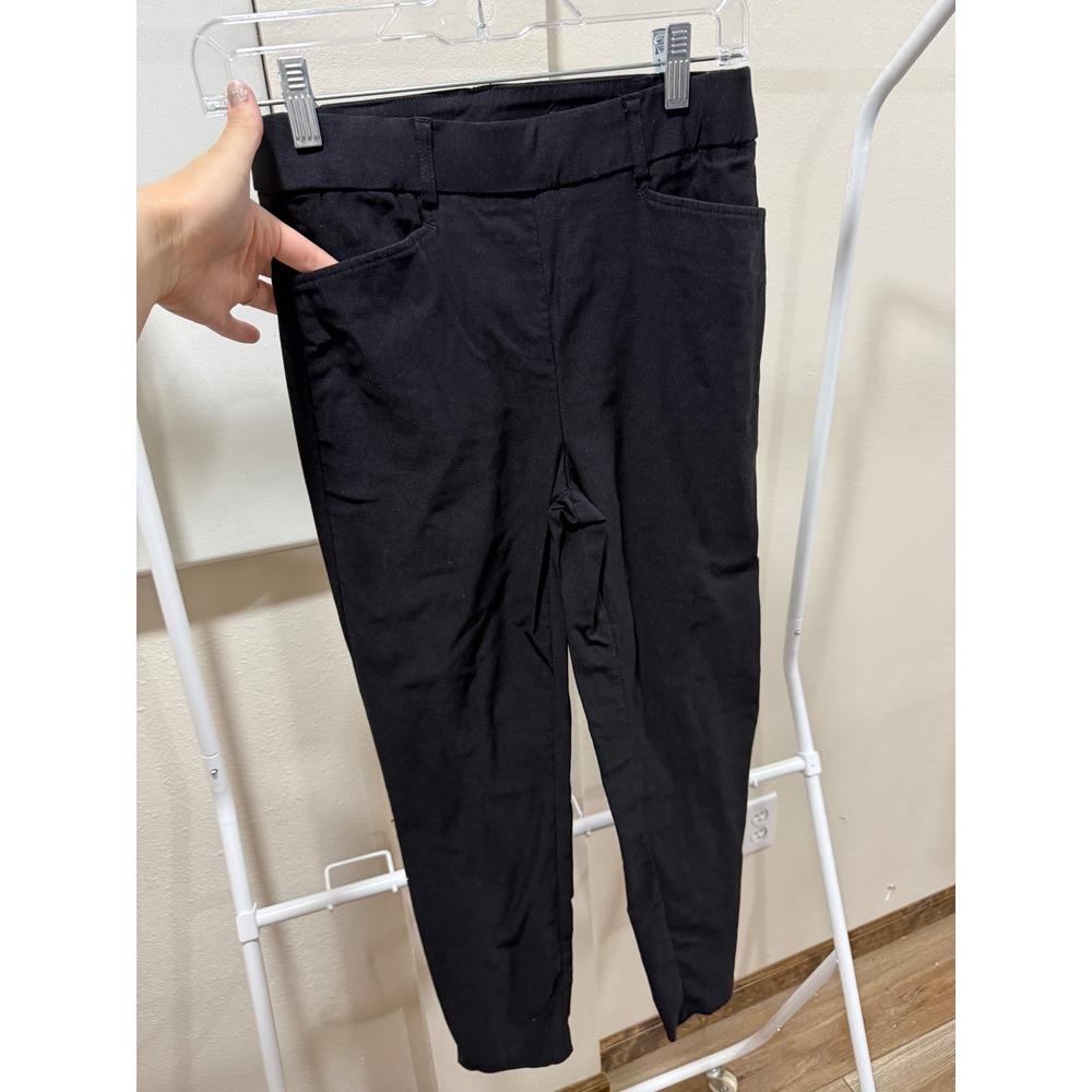 Womens Black Stretch Dress Pants Office Business Size 4 Slim Leg Trousers